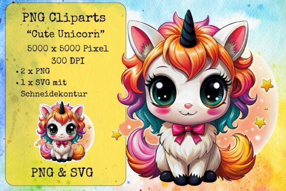 Cute Unicorn 3: Graphics for Crafts