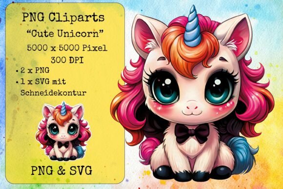Cute Unicorn 5: Graphics for Creative Crafts
