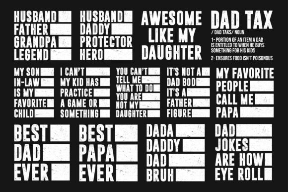 Fathers Day SVG PNG Sublimation Bundle