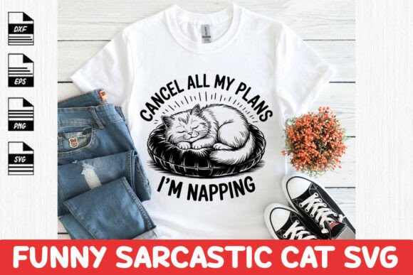 Funny Sarcastic Cat SVG for Crafts and Graphics