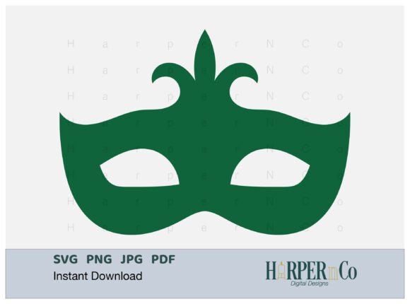 Mardi Gras Mask SVG, PNG, Cut File 14