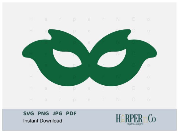 Mardi Gras Mask SVG, PNG, Cut File 5