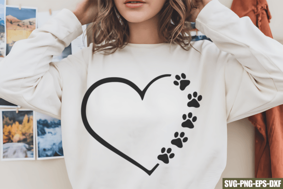 Paws Love, Valentine Svg File