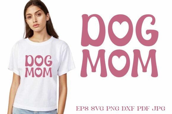 Retro Dog Mom SVG for Crafts and Graphics