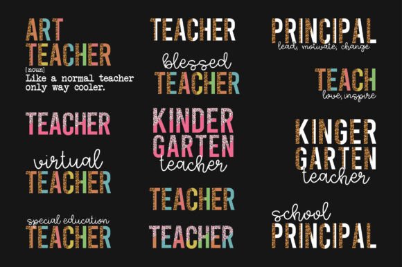 Teacher Half Leopard SVG Graphics for Crafts
