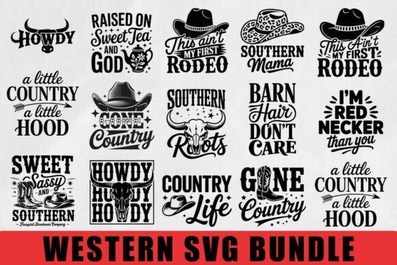 Western Svg Bundle: Graphics for Crafts and Creative Design